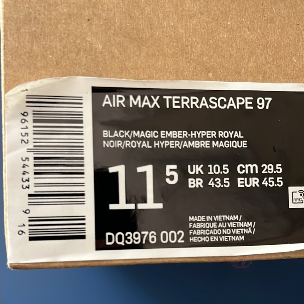 Nike Air Max Terrascape 97 in Black and Blue🔥🔥🔥💙🧡